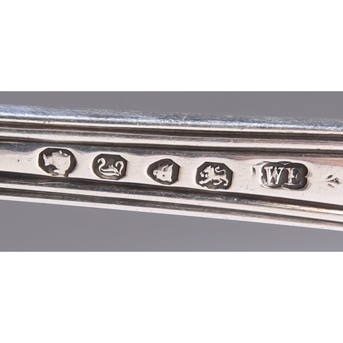 231 - A VICTORIAN SILVER SOUP LADLE by William Eaton, London 1844, Military Old English Thread pattern, en... 