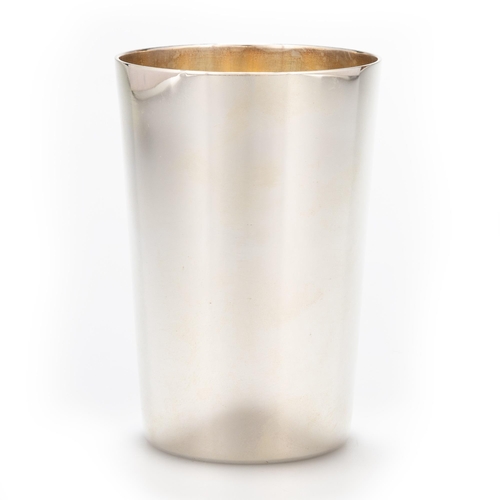 232 - AN ELIZABETH II SILVER BEAKER by Solomon Joel Phillips, London 1996, of plain tapering cylindrical f... 