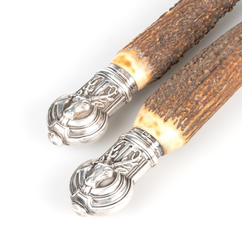 239 - A VICTORIAN SILVER-MOUNTED SALMON CARVING SET, LATE 19TH CENTURY by Joseph Rodgers & Sons, Sheff... 