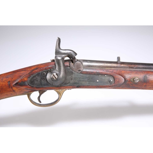 2 - A PERCUSSION CAVALRY CARBINE by Tower armourie. 94cm longIn good working condition, some bruising to... 