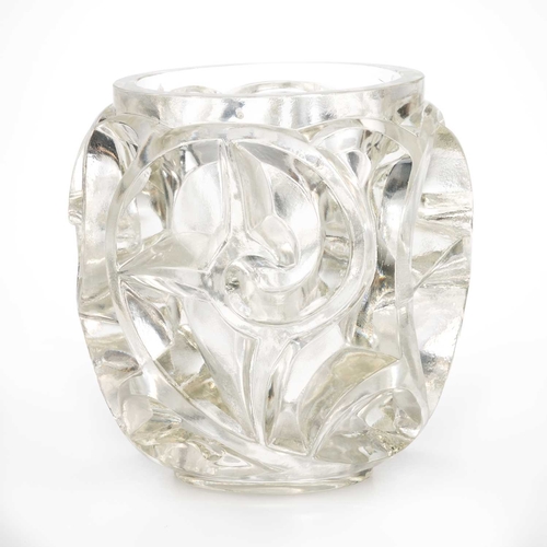 27 - RENÉ LALIQUE (FRENCH, 1860-1945), A 'TOURBILLONS' VASE, DESIGNED 1926 clear glass, signed R. LALIQUE... 