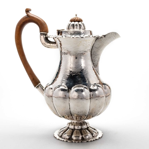 380A - AN ARTS AND CRAFTS SILVER COFFEE BIGGIN by George Nathan & Ridley Hayes, Chester 1909, the parti... 