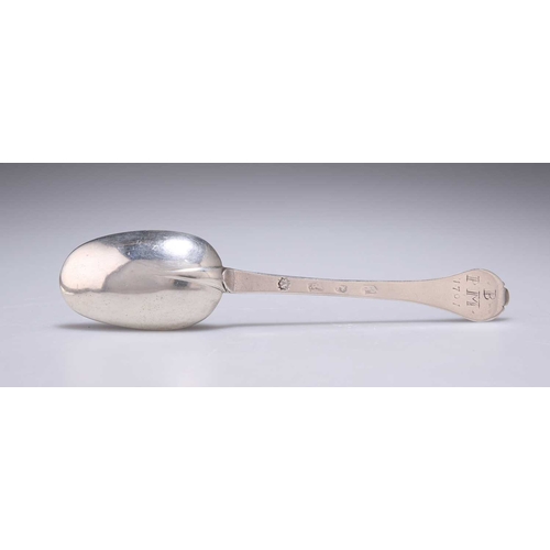 467 - A WILLIAM III SILVER TREFID SPOON by Francis Archbold, London 1700, the reverse of the oval bowl wit... 