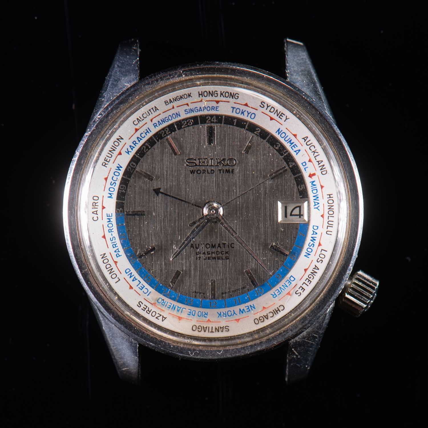 A SEIKO SPECIAL EDITION ASIAN GAMES WORLDTIMER WATCH HEAD circular