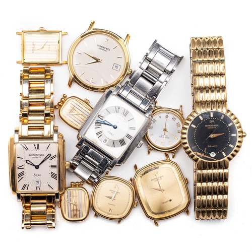 508 - A COLLECTION OF RAYMOND WEIL WRISTWATCHES including a Raymond Weil Saxo, 9910; a Raymond Weil Nabucc... 