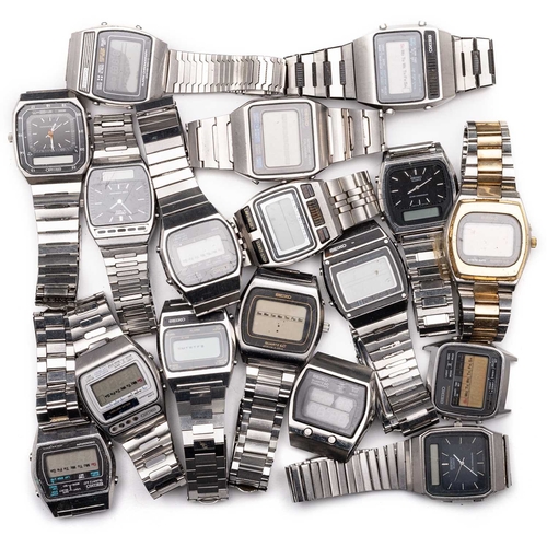 565 - A COLLECTION OF DIGITAL SEIKO WRISTWATCHES including a Seiko Quartz LC, A159-5019-G; a Seiko Alarm C... 