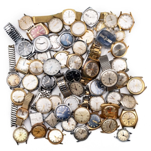 567 - A COLLECTION OF VINTAGE WRISTWATCHES various brands including Certina, Lucerne, Zodiac, Smiths, etc.... 