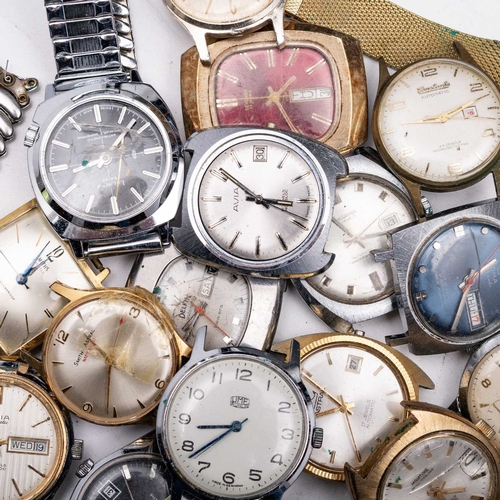 567 - A COLLECTION OF VINTAGE WRISTWATCHES various brands including Certina, Lucerne, Zodiac, Smiths, etc.... 