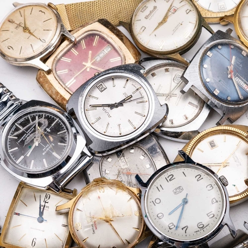 567 - A COLLECTION OF VINTAGE WRISTWATCHES various brands including Certina, Lucerne, Zodiac, Smiths, etc.... 