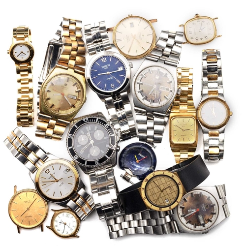 571 - A COLLECTION OF TISSOT WRISTWATCHES including a Tissot Swiss Automatic PR 516 GL; a Tissot Chronogra... 