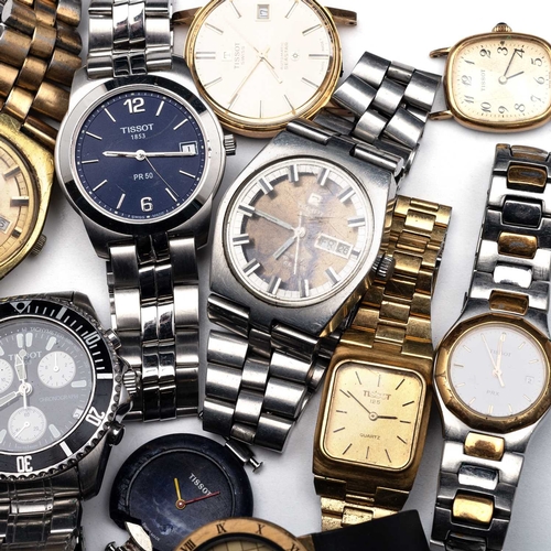 571 - A COLLECTION OF TISSOT WRISTWATCHES including a Tissot Swiss Automatic PR 516 GL; a Tissot Chronogra... 