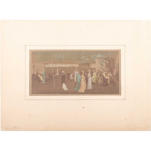 656 - AFTER JAMES ABBOTT MCNEILL WHISTLER RBA (1834-1903) FOUR COLOUR LITHOGRAPHS Lithographs, unframed(La... 