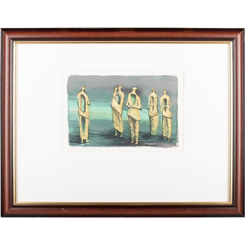 657 - ‡ AFTER HENRY MOORE (1898-1986) STANDING FIGURES, 1950 Inscribed on verso of mount.
Lithograph(15cm ... 