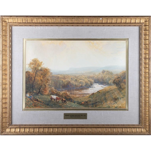 671 - ROBERT THORNE WAITE RWS (1842-1935) RIVER LANDSCAPE Signed
Watercolour heightened with white(34cm x ... 