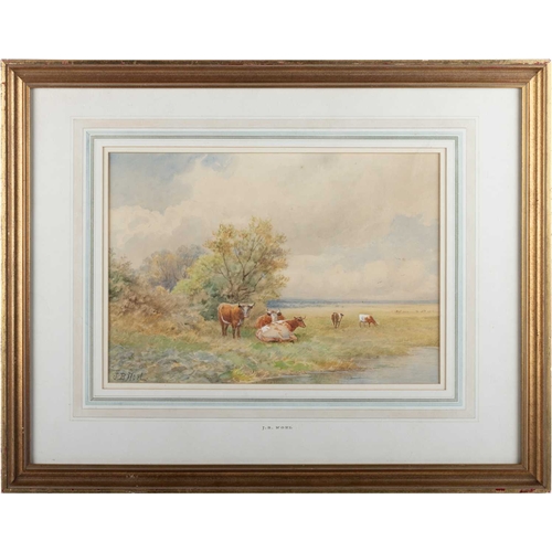 672 - JOHN BATES NOEL (1870-1927) PAIR OF RIVER LANDSCAPES Signed
Watercolours
 (24cm x 34.5cm)Qty: (2)... 