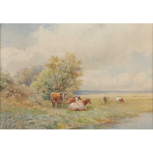 672 - JOHN BATES NOEL (1870-1927) PAIR OF RIVER LANDSCAPES Signed
Watercolours
 (24cm x 34.5cm)Qty: (2)... 