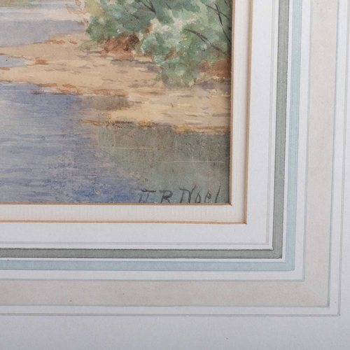 672 - JOHN BATES NOEL (1870-1927) PAIR OF RIVER LANDSCAPES Signed
Watercolours
 (24cm x 34.5cm)Qty: (2)... 