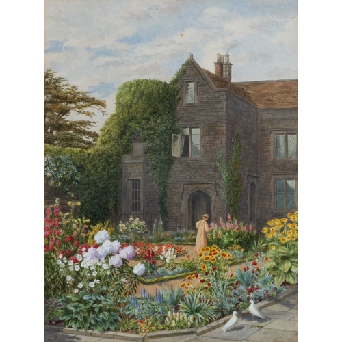 682 - MARIAN EMMA CHASE R.I (1844-1905) THE MANOR GARDEN Signed
Watercolour(39cm x 29cm)... 