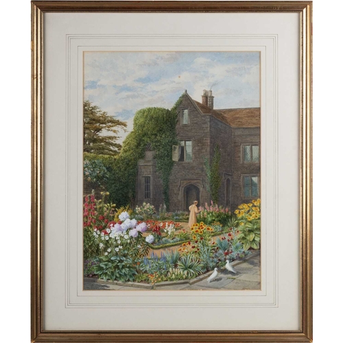 682 - MARIAN EMMA CHASE R.I (1844-1905) THE MANOR GARDEN Signed
Watercolour(39cm x 29cm)... 