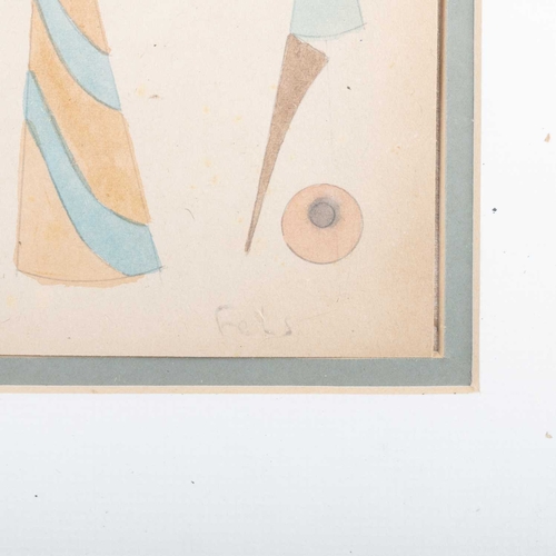 683 - ‡ DOMINIC FELS (1920-1984) ACROBATICA Signed
Watercolour and pencil(32cm x 15.5cm)... 