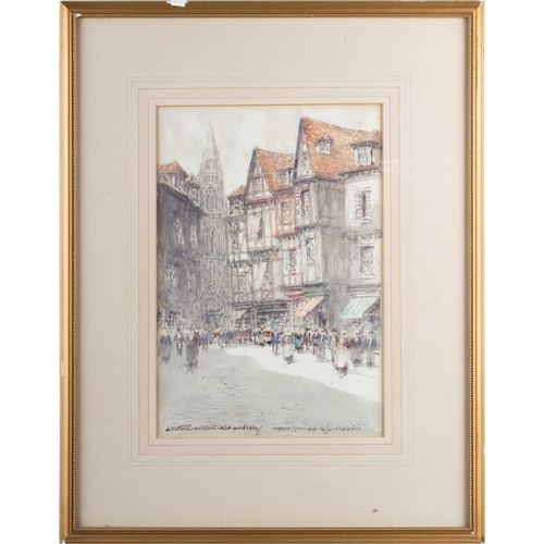 698 - VICTOR NOBLE RAINBIRD (1887-1936) ROUEN Signed and inscribed
Watercolour(25cm x 17cm)... 