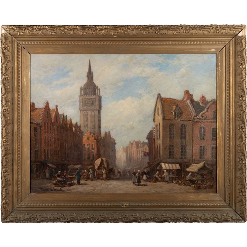 700 - PIERRE LE BOEUFF (FL 1899-1920) THE BELFRY, GENT Signed
Oil on canvas(46cm x 61cm)... 