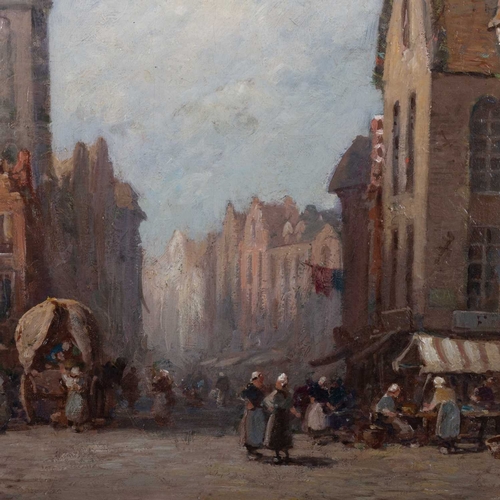 700 - PIERRE LE BOEUFF (FL 1899-1920) THE BELFRY, GENT Signed
Oil on canvas(46cm x 61cm)... 