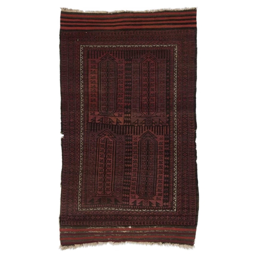 1047 - A BALUCH RUG, CIRCA 1950 183cm by 107cm 