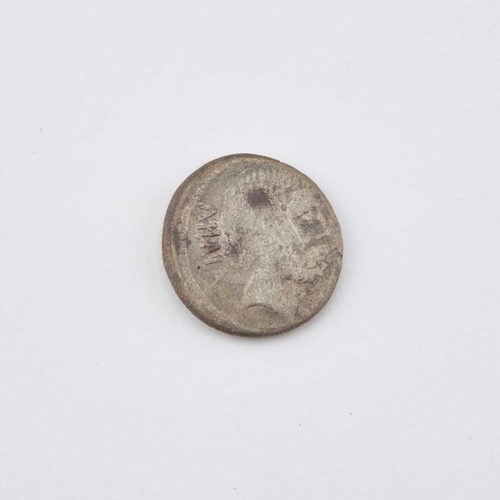 20 - ANCIENT ROMAN REPUBLIC, Q. CAEPIO BRUTUS (54 B.C.), A SILVER DENARIUS Rome mint. 17mm, 2.3g