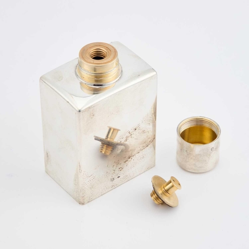 266 - A FRENCH SILVER SCENT FLASK, RETAILED BY LOUIS VUITTON French control marks, with a screw cap and in... 