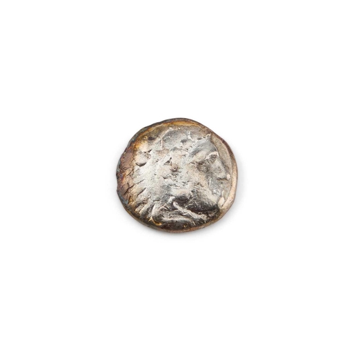 35 - ALEXANDER III, (KING OF MACEDONIA 336-323 B.C.), A SILVER DRACHM 17mm, 4 grams