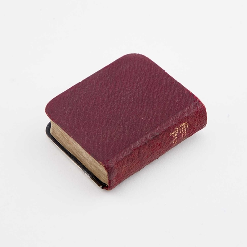 393 - AN EDWARDIAN SILVER-MOUNTED MINIATURE PRAYER BOOK by Green & Cadbury Ltd, Birmingham 1904. 5.6cm... 