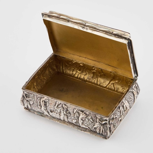 477 - A VICTORIAN SILVER AND TORTOISESHELL JEWELLERY CASKET by Thomas Hayes, Birmingham 1899, rectangular ... 