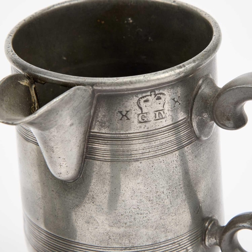 553 - A COLLECTION OF METALWARE AND OTHER ITEMS including an 18th Century pewter trencher salt, pewter mug... 