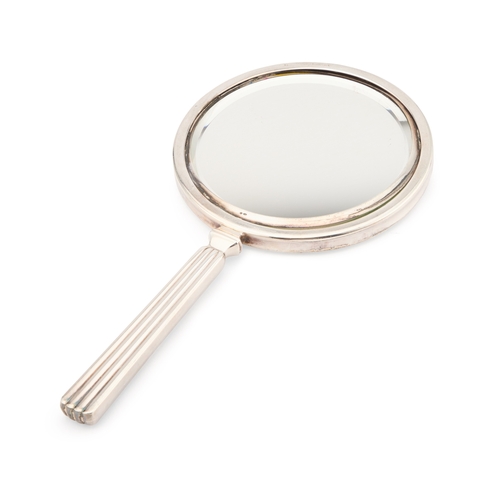 236 - SIGVARD BERNADOTTE FOR GEORG JENSEN: A SILVER HAND-MIRROR by Georg Jensen, import marks, London 1961... 