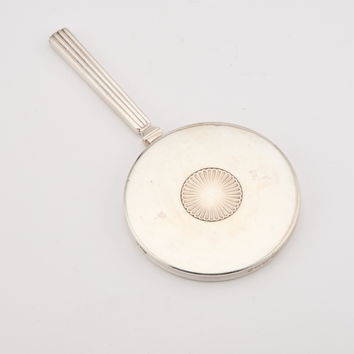 236 - SIGVARD BERNADOTTE FOR GEORG JENSEN: A SILVER HAND-MIRROR by Georg Jensen, import marks, London 1961... 