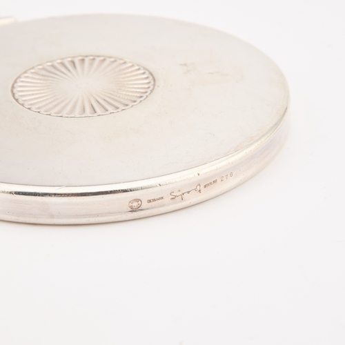 236 - SIGVARD BERNADOTTE FOR GEORG JENSEN: A SILVER HAND-MIRROR by Georg Jensen, import marks, London 1961... 