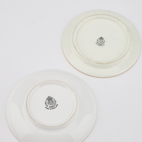 63 - TWO SMALL ROYAL WORCESTER FRUIT PAINTED DISHES each signed and with black printed factory marks. (2)... 