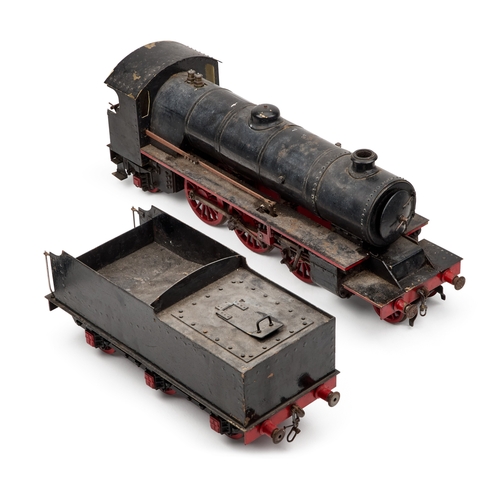 8 - A SCRATCH-BUILT FREELANCE DESIGN LIVE STEAM MODEL RAILWAY 2-6-2 LOCOMOTIVE AND TENDER track gauge 3Â... 