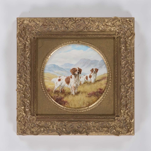 945 - ‡ GLYN WILLIAMS (BORN 1955-) SPRINGER SPANIELS Signed
Oil on board
Provenance:With Hibbert Fine Art,... 