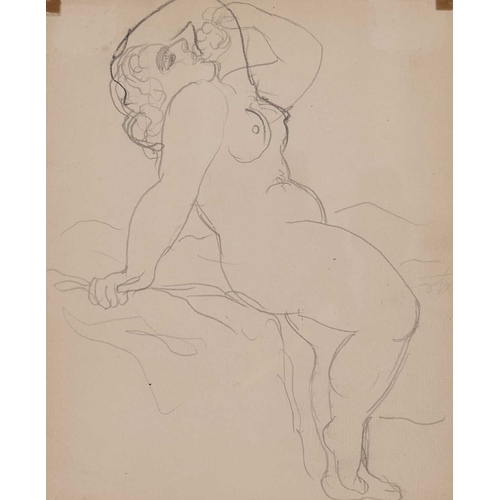 946 - ‡ RENÉ MAGRITTE (BELGIAN 1898-1967) NUDE FIGURES STUDIES, DOUBLE SIDED Pencil on paper, double sided... 