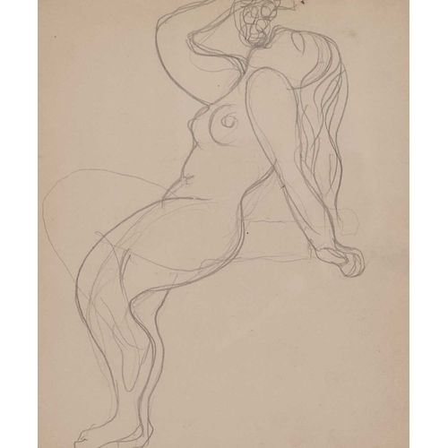 946 - ‡ RENÉ MAGRITTE (BELGIAN 1898-1967) NUDE FIGURES STUDIES, DOUBLE SIDED Pencil on paper, double sided... 