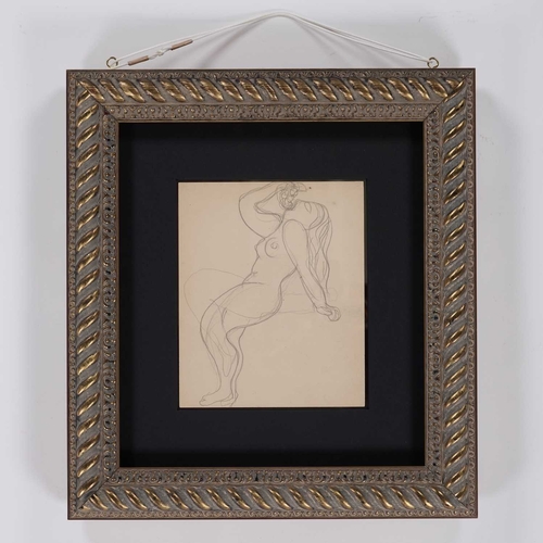 946 - ‡ RENÉ MAGRITTE (BELGIAN 1898-1967) NUDE FIGURES STUDIES, DOUBLE SIDED Pencil on paper, double sided... 