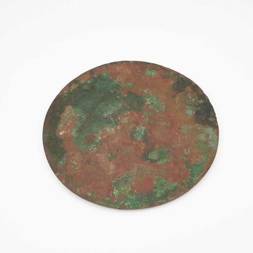 145 - A LARGE CHINESE BRONZE MIRROR 19cm diameter