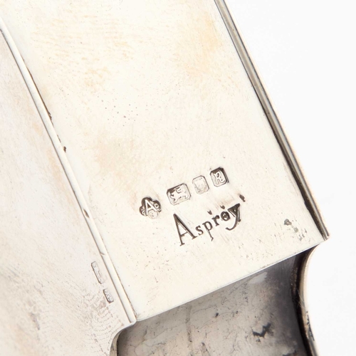313 - AN ELIZABETH II SILVER CELLOTAPE HOLDER by Asprey & Co Ltd, London 1991. 10cm long, 5.3 troy oun... 