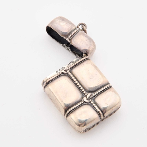 407 - A VICTORIAN SILVER NOVELTY VESTA CASE probably by Thomas Acott & Co, Birmingham 1892, in the for... 