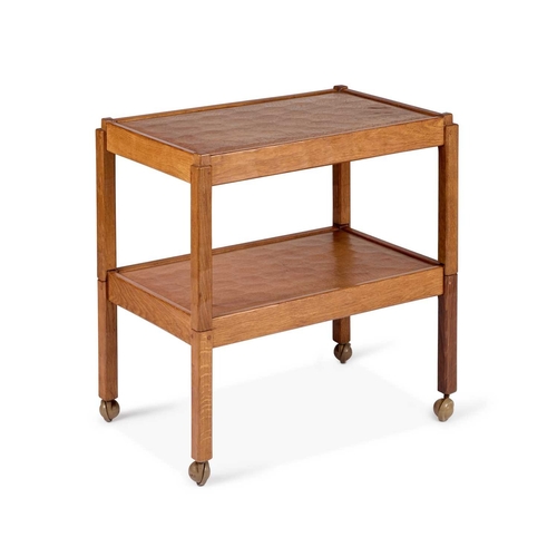 830 - ALAN GRAINGER FOR ACORN INDUSTRIES, AN ACORNMAN OAK TROLLEY, CIRCA 1960S/70S 
of rectangular form wi... 