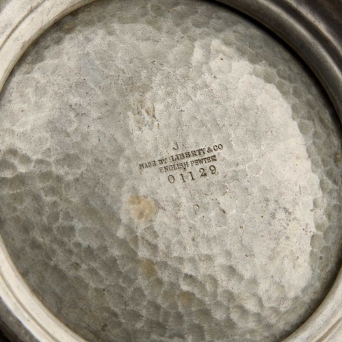 237 - A LIBERTY & CO PEWTER BOWL together with a Tudric pewter oval dish, nos. 01129 and 01456. (2) First ... 