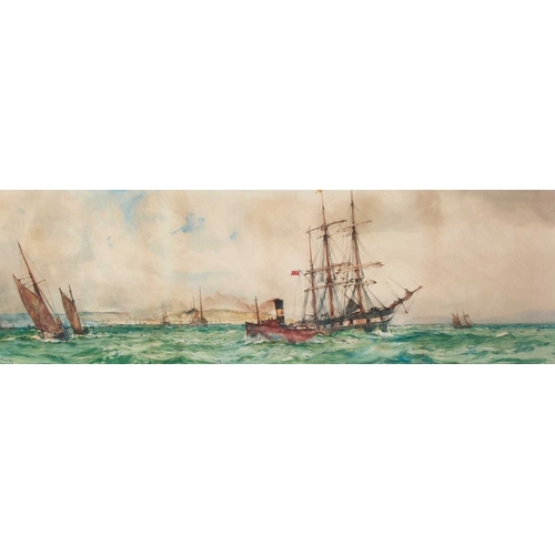 369 - AFTER CHARLES EDWARD DIXON (1872-1934) SWANSEA BAY Colour print
 (22cm x 68cm)... 