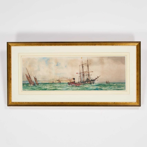 369 - AFTER CHARLES EDWARD DIXON (1872-1934) SWANSEA BAY Colour print
 (22cm x 68cm)... 